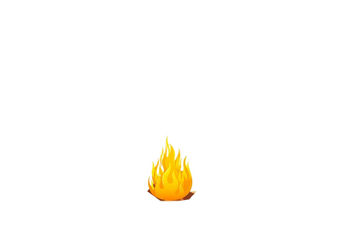 Flickering sacred wedding flame